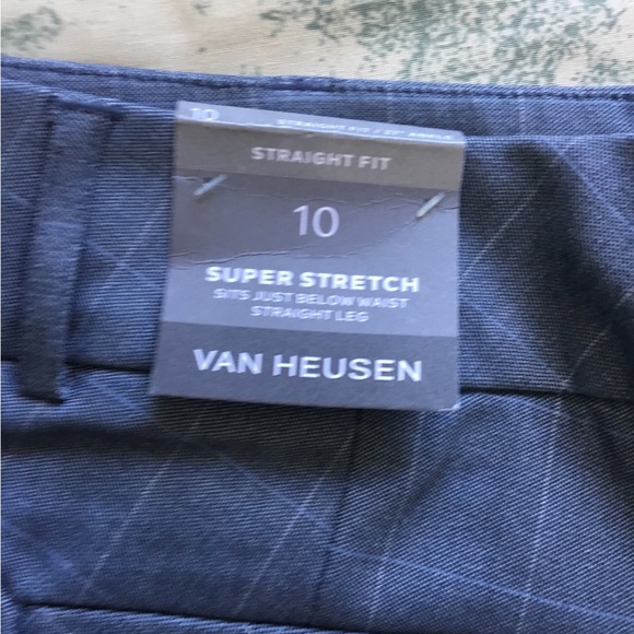 Van Heusen Straight Fit Super.Stretch Straight Leg Pants Size 10 - Picture 7 of 8